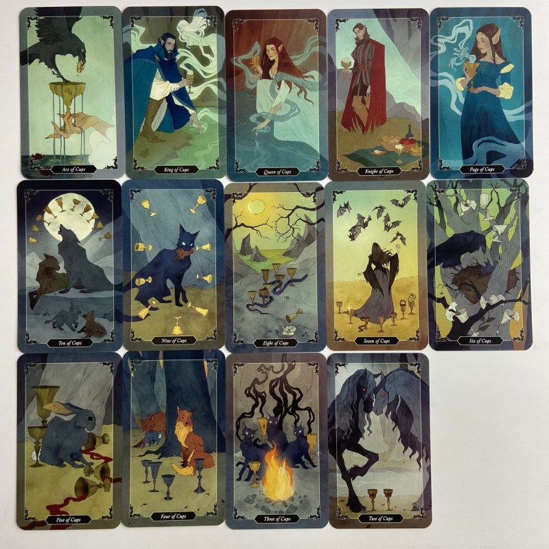 Подарочный набор таро - Темного Леса, Dark Wood Tarot, книга + карты
