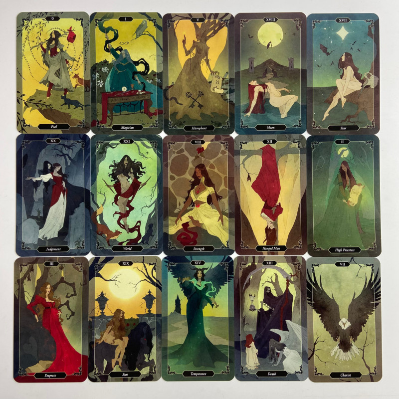 Подарочный набор таро - Темного Леса, Dark Wood Tarot, книга + карты