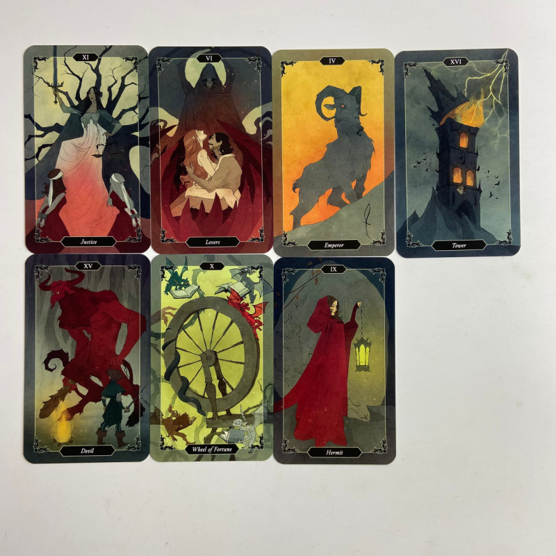 Подарочный набор таро - Темного Леса, Dark Wood Tarot, книга + карты